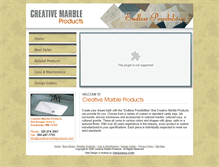 Tablet Screenshot of creativemarbleproducts.com